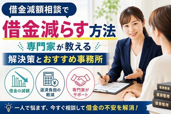 借金減額相談で借金減らす方法｜専門家が教える解決策とおすすめ事務所